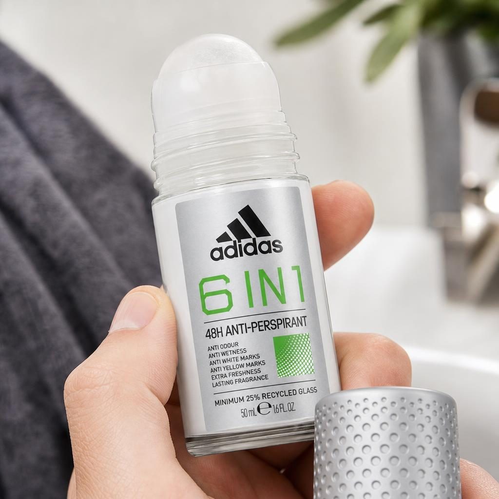 Antiperspirant Roll-On, Adidas, 50 ml, 6 in 1, Protectie 48 h