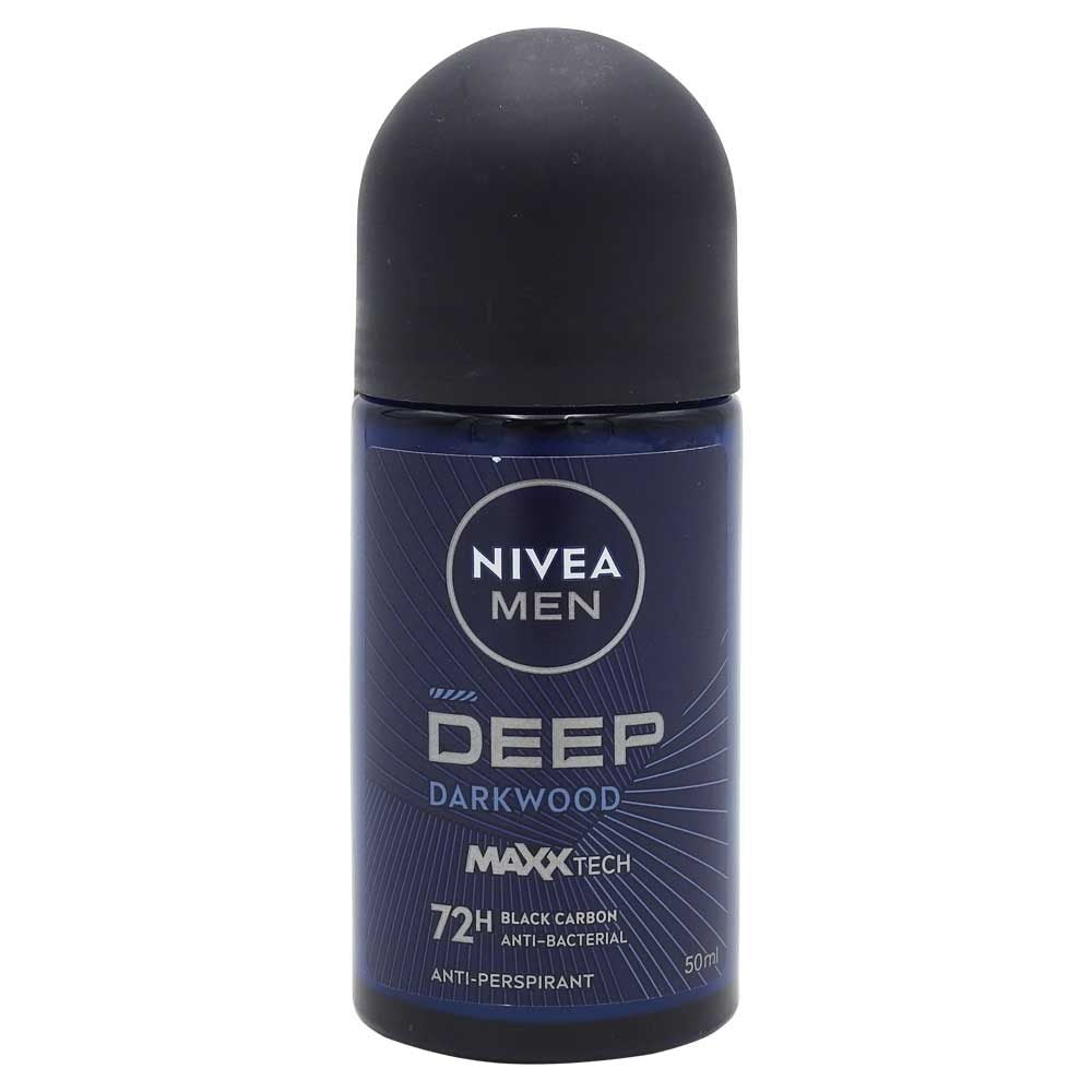 Antiperspirant Roll-On, Nivea, 50 ml Men Deep Black Carbon Dry Feel 72H