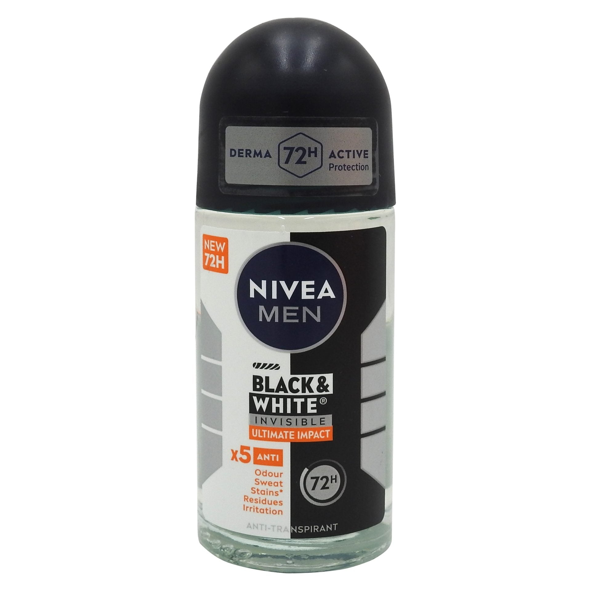 Antiperspirant Roll-On, Nivea, 50 ml Men Invisible Bw Ultimate Impact
