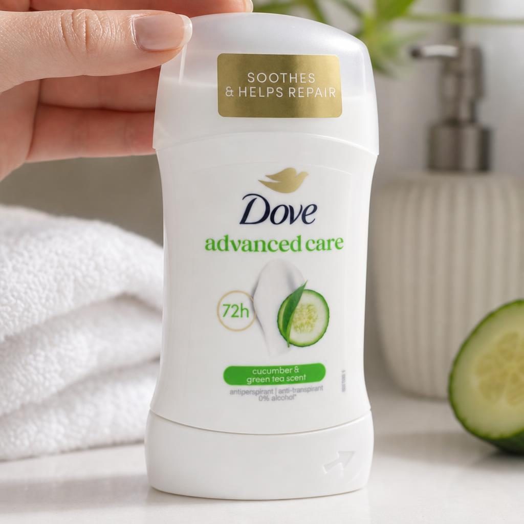 Antiperspirant Stick Dove, 50 ml, Advanced Care Cucumber, Protectie pana la 72 de ore