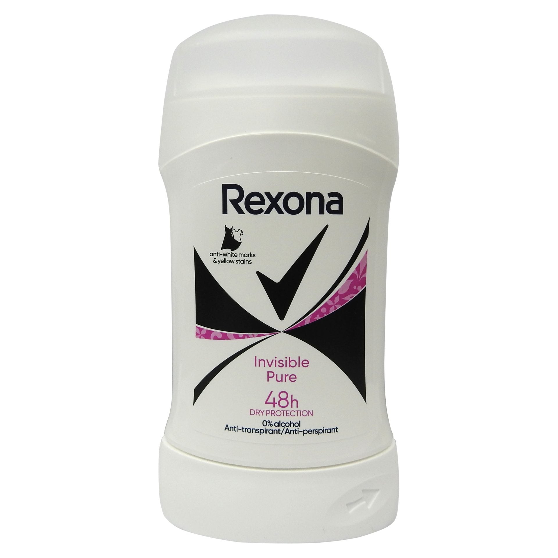 Antiperspirant Stick, Rexona, 50 ml Invisible Pure