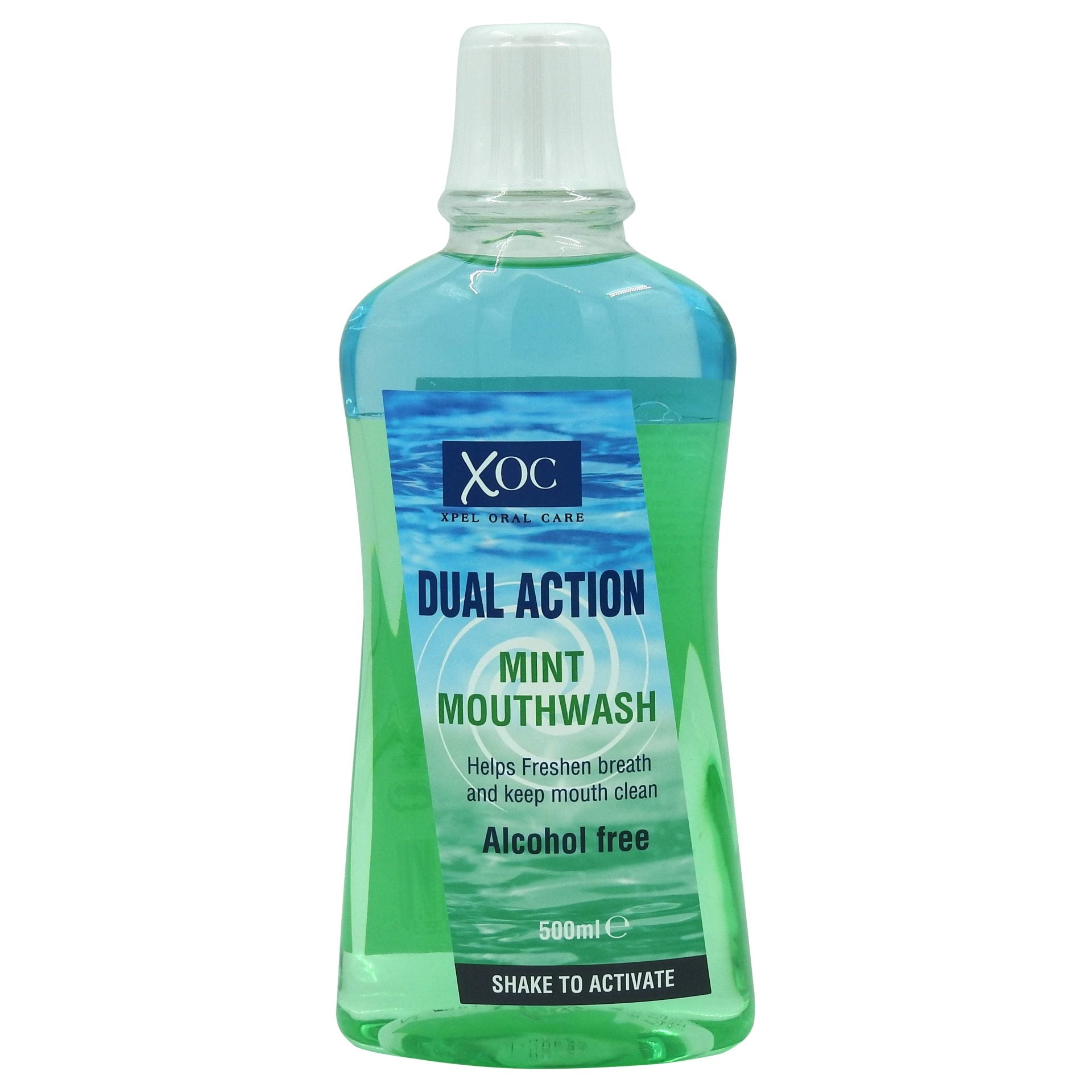 Apa de Gura, Xoc, 500 ml Dual Action Menta