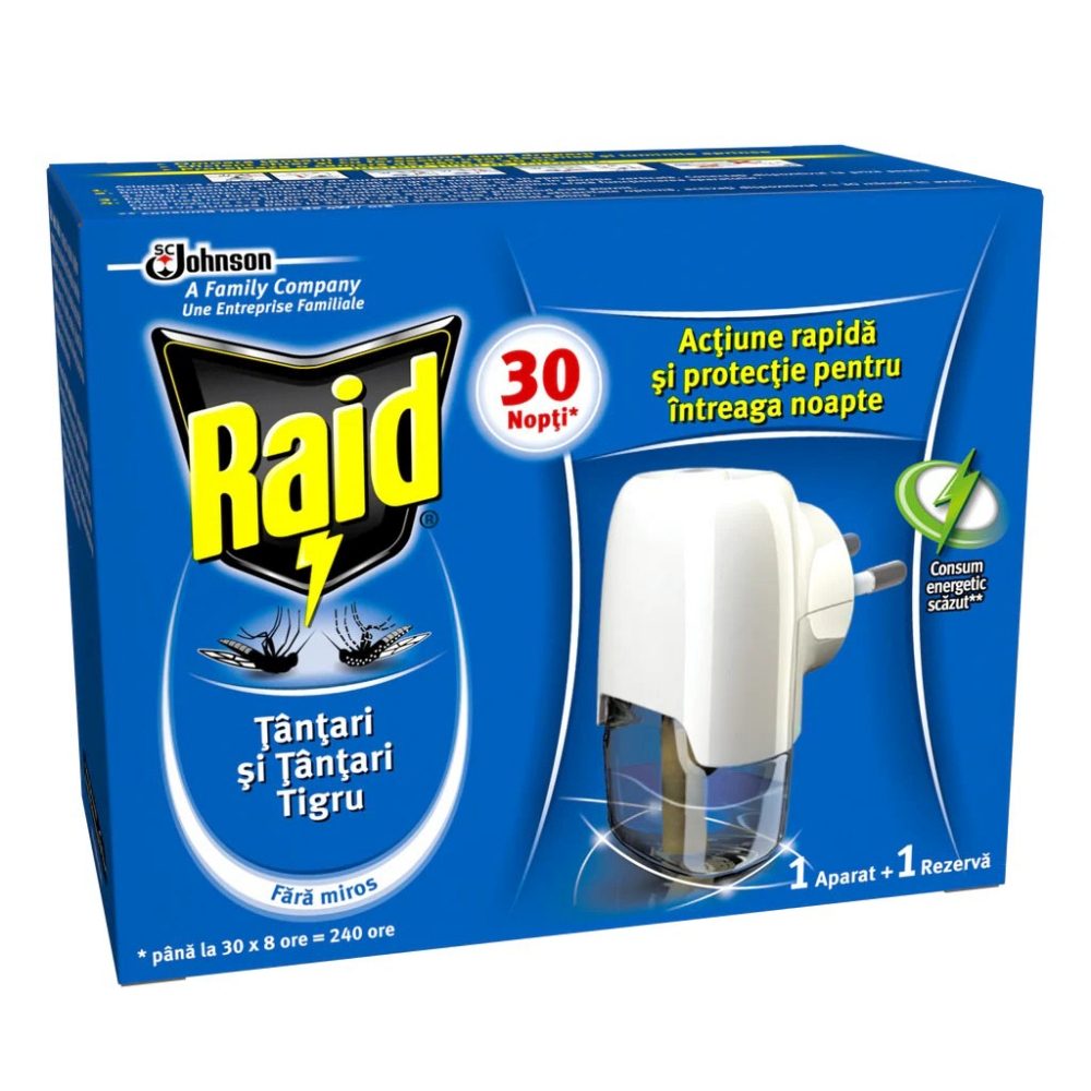 Aparat Electric Lichid Anti-Tantari, Raid, Rezerva 21 ml