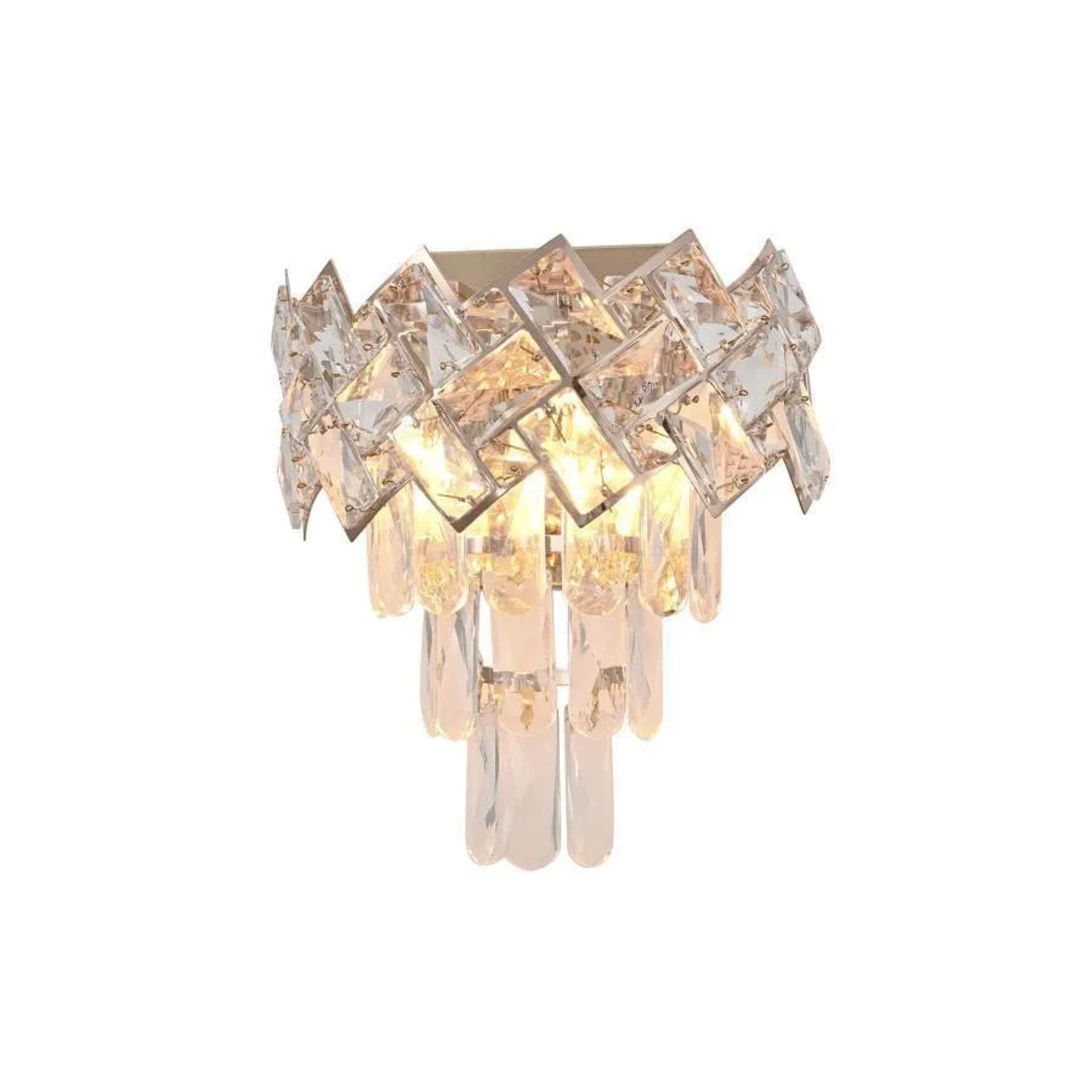 Aplica Cristal WINDSOR, 2x E14, Auriu