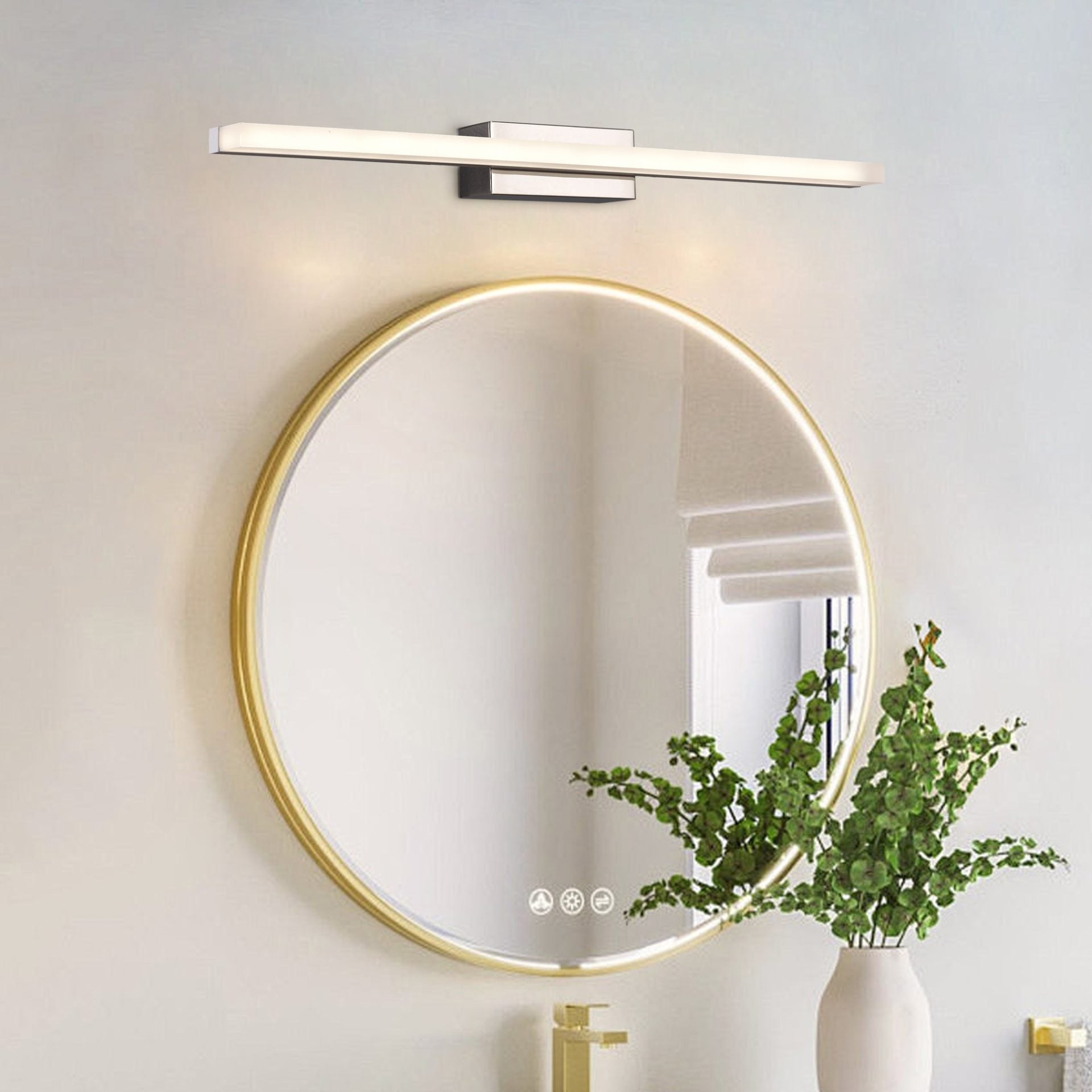 Aplica LED, COMO, 7W, liniara, lumina Calda/Neutra/Rece, Crom