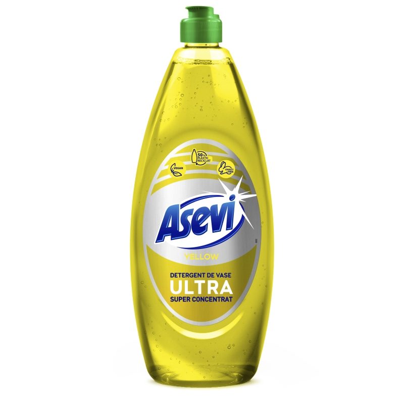 Asevi Detergent Vase 650 ml Ultra Concentrat Yellow