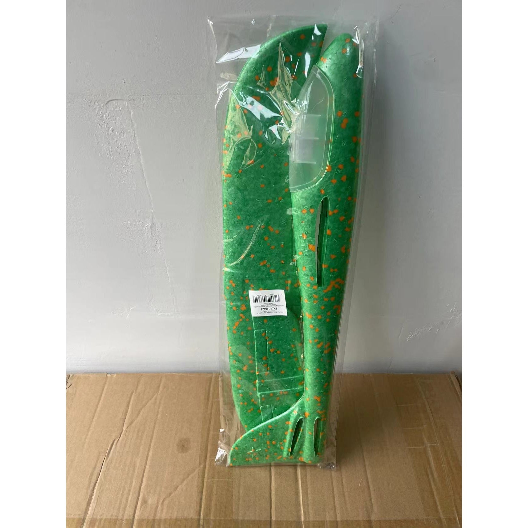Avion Planor, cu Lumini pe Toata Lungimea, din Poliester, 48 cm, Verde