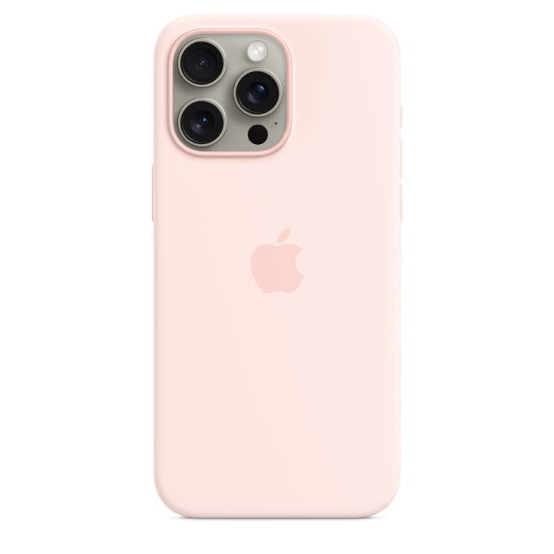 iPHONE Case 15 Pro Max Silicone Pk (iPhone 15 Pro Max Silicone Case with MagSafe - Light Pink)