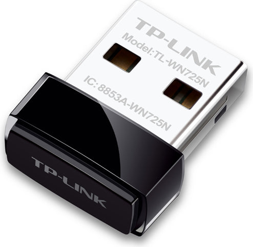 ADAPTOR RETEA TP-LINK NANO, extern wireless 2.4 GHz, USB 2.0, port, 150 Mbps, antena interna x 1, "TL-WN725N"