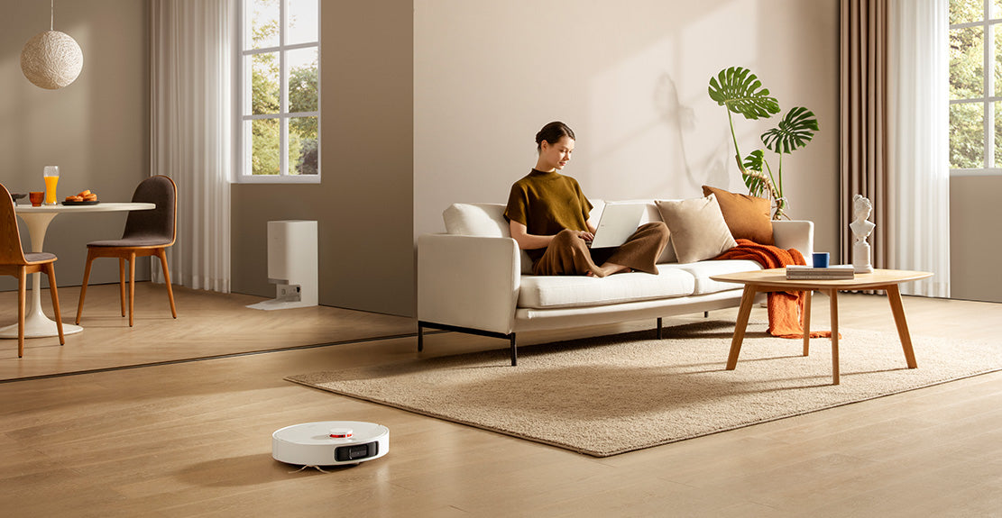 Robot de aspirare Xiaomi X20+ EU BHR8124EU, 6000Pa, colectare automata a prafului in 10 secunde, rezervor de apa 4 l, 75 W, alb "BHR8124EU "