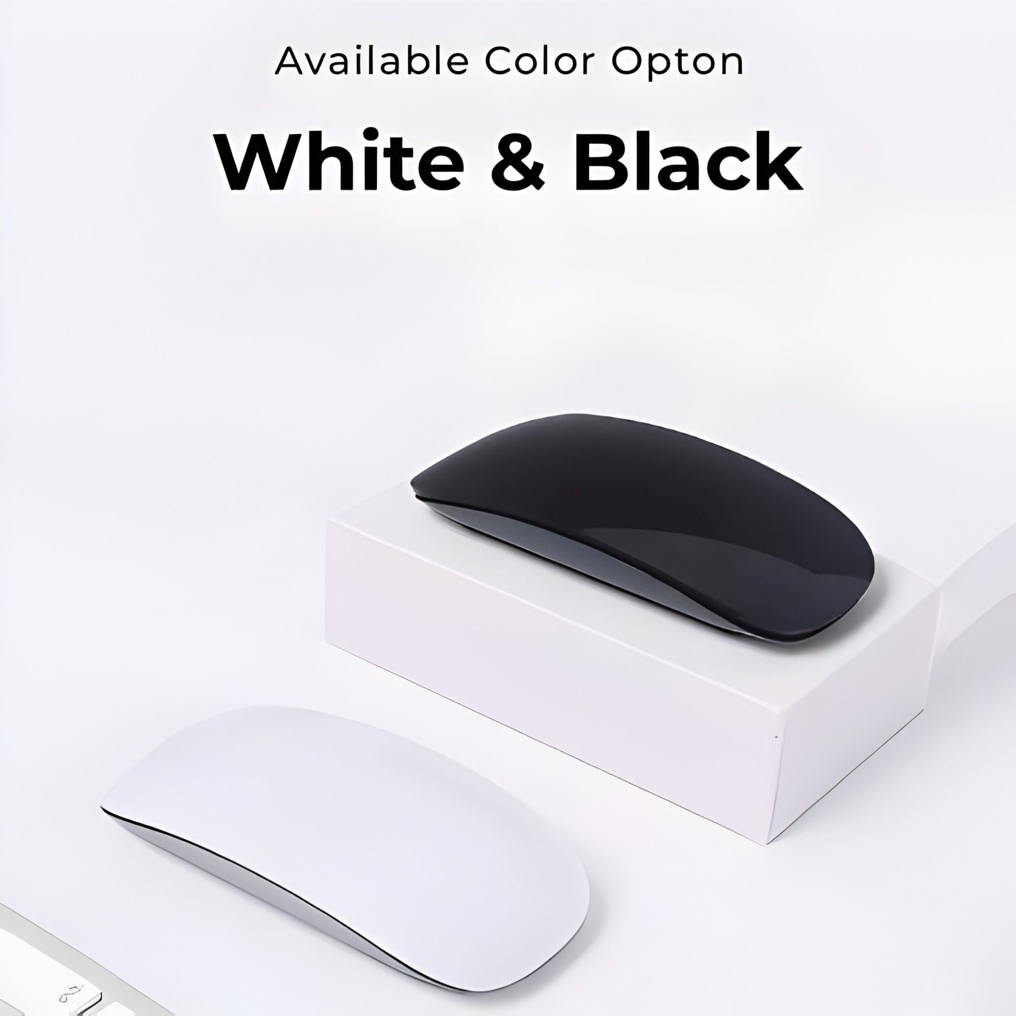 Mouse Wireless cu Gesturi, Bluetooth, Reincarcabil, Ultra Subtire, 1600 DPI, Silentios, Design Elegant si Compact, Compatibil cu Laptop/PC, Telefon si Tableta, Ideal pentru Birou si Calatorii, Alb