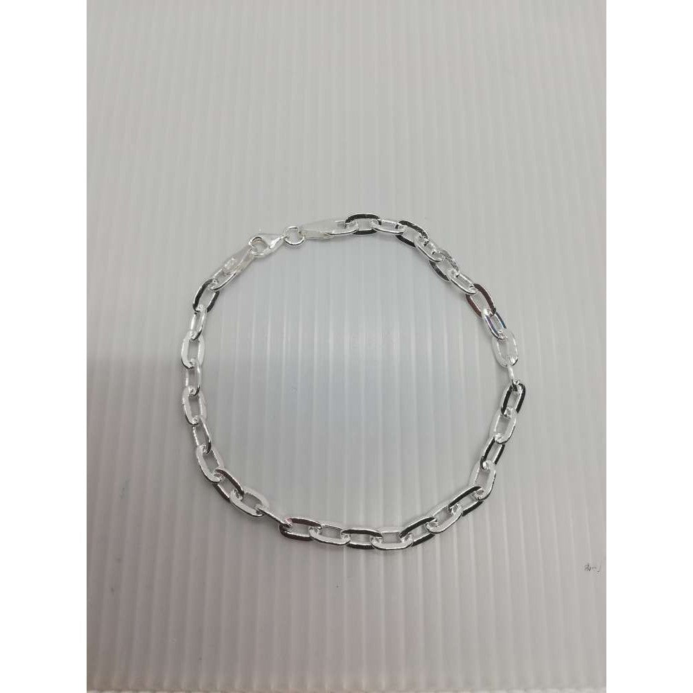 Bratara Unisex din Argint 925 cu Zale Ovale Contur