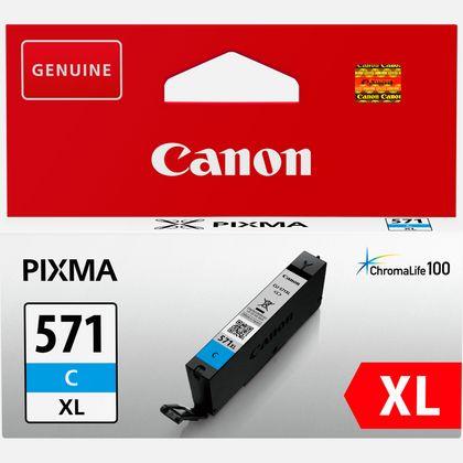 Cartus Cerneala Original Canon Cyan, CLI-571XLC, pentru MG5750|5751|6850|6851|7750|7751|7752|TS5050|6050|8050|9050|, , , "BS0332C001AA"
