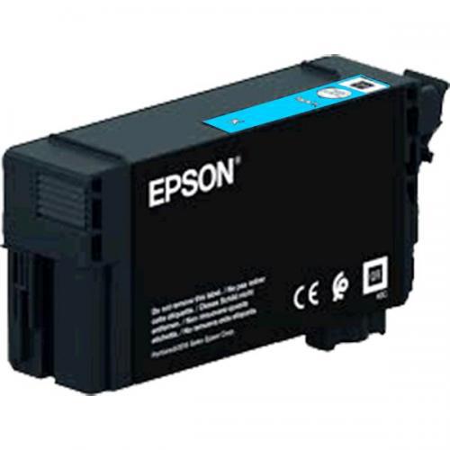Cartus Cerneala Original Epson Cyan, T40D240, pentru SureColor SC-T3100|SC-T5100|SC-T5100N, 50ml, , "C13T40D240"