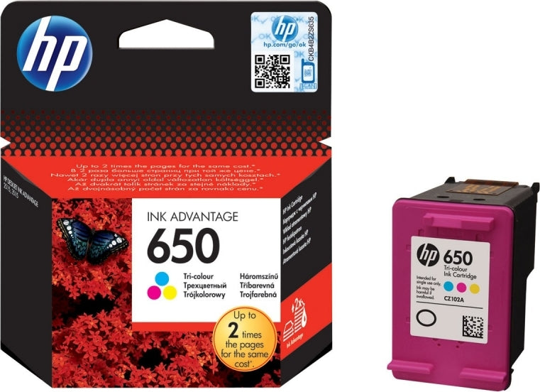 Cartus Cerneala Original HP Color, nr.650, pentru DJ 1015|1515|2515|2545|2645|3515|3545|4515, , , "CZ102AE"
