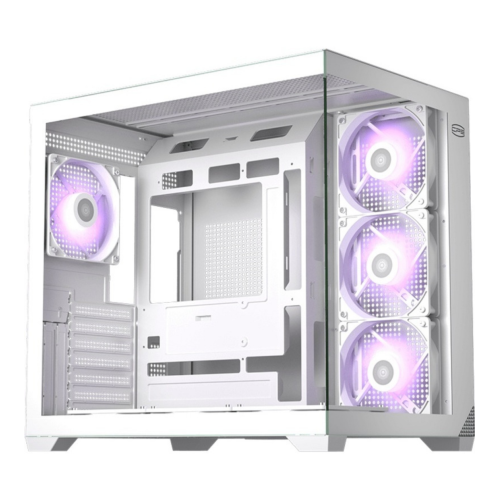 CARCASA PCCooler "C3 T700 ARGB", middle tower, gaming, fara sursa, suporta 10xfan, 4xfan inclus, USB Type-C x 1, USB 3.0 x 1, USB 2.0 x 1, audio+mic, 7 sloturi expansiune, alb, "C3 T700 ARGB WH"