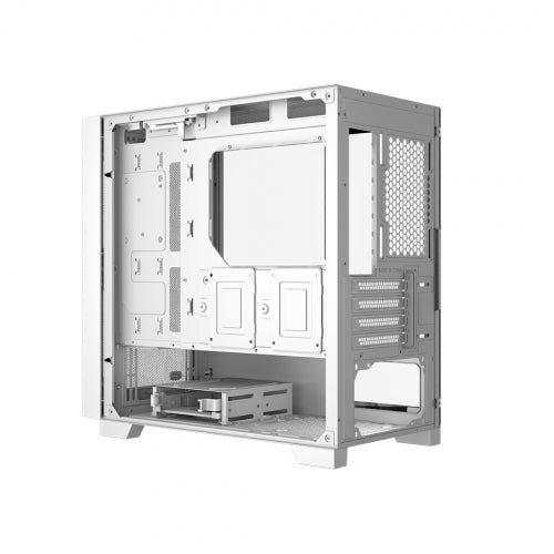 CARCASA PCCooler "C3 D310", middle tower, gaming, fara sursa, suporta 7xfan, , PSU shroud, USB 3.1 gen 1 x 2, audio, mic, 4 sloturi expansiune, alb, "C3D310 WH"