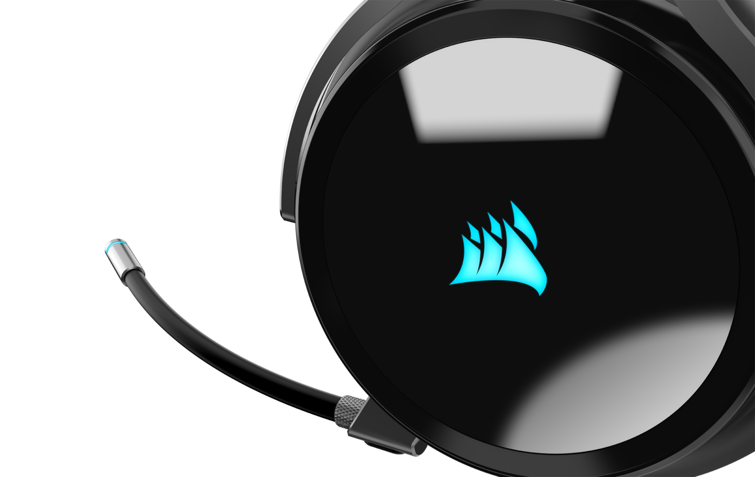 CASTI Corsair, "Virtuoso RGB", wireless, cu fir, gaming, utilizare multimedia, mic pe brat, detasabil, conectare prin 2.4 GHz(WiFi),Jack 3.5 mm,USB 2.0,negru "CA-9011185-EU"