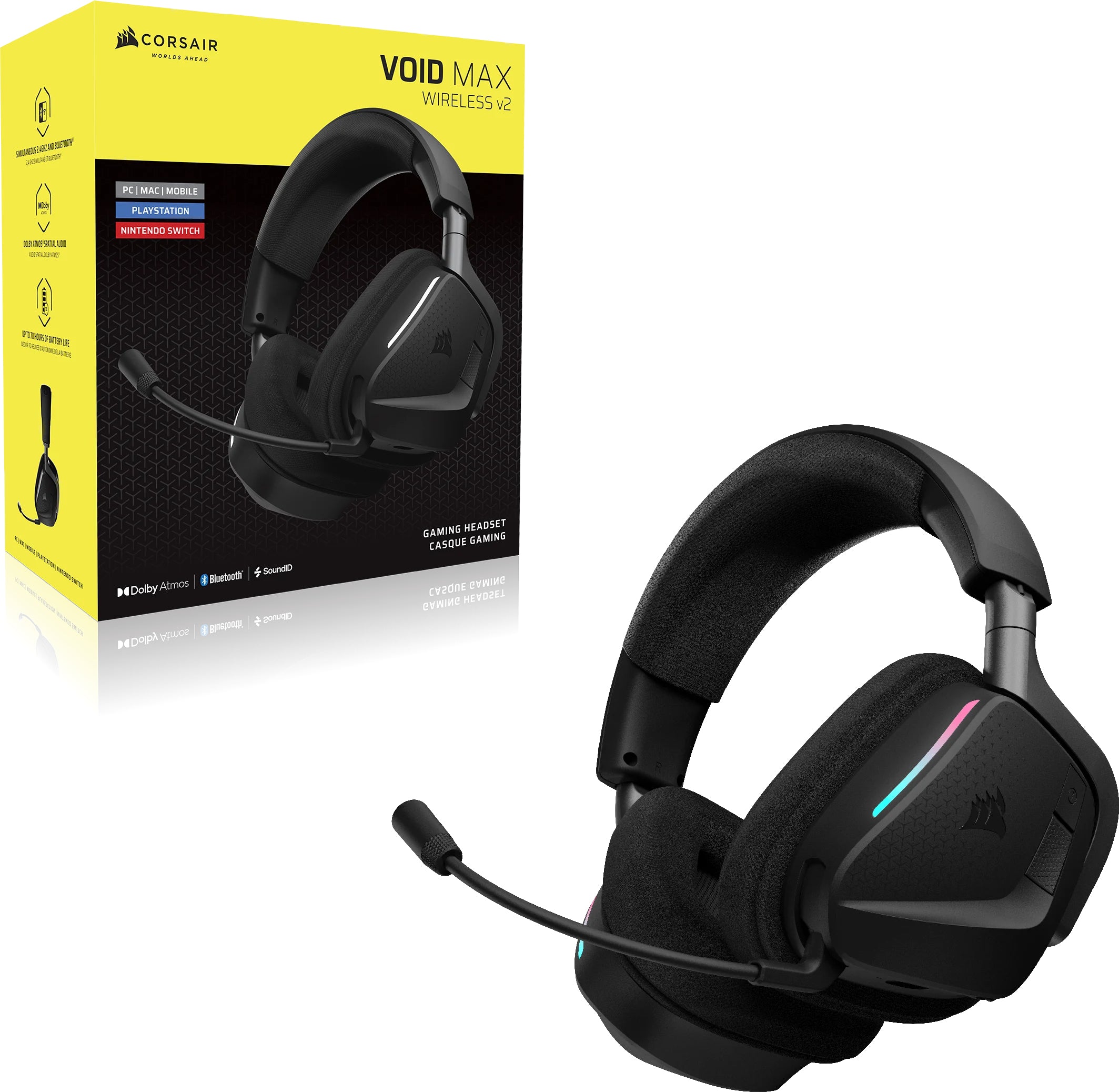 Casti Gaming CR VOID MAX WL V2 CARBON "CA-9011388-WW"