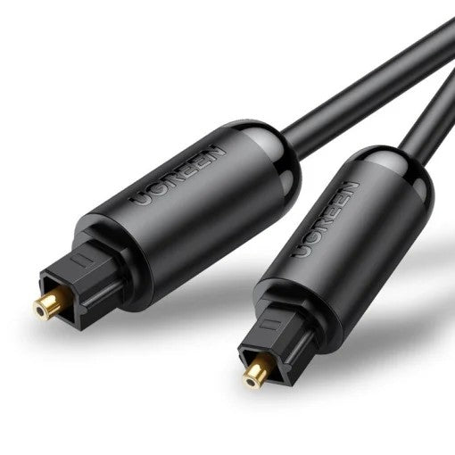 CABLU audio Ugreen, "AV122" optic Toslink(T) la Toslink(T), 1.5m, conectori auriti, negru "70891" - 6957303878918