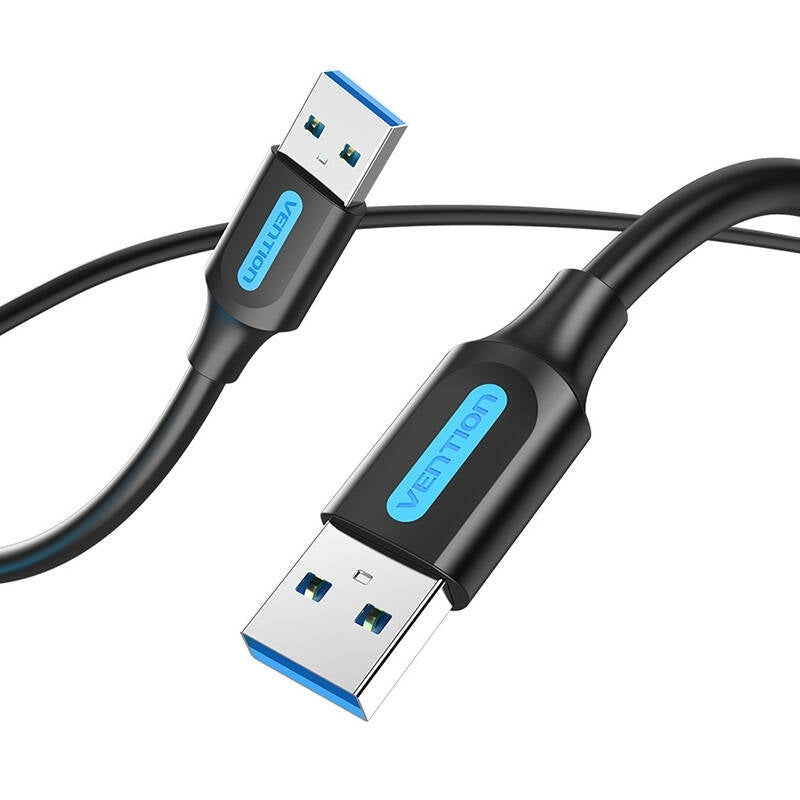 Cablu alimentare si date Vention, USB 3.0 A (T) la USB 3.0 A (T), 1M, PVC, negru, "CONBF" -6922794748811