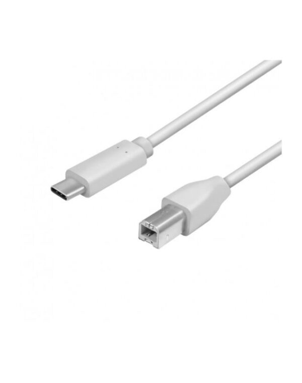 CABLU USB LOGILINK pt. imprimanta, USB 2.0 Type-C (T) la USB 2.0 Type-B (T), 1m, 2 x ecranare, conectori auriti, gri, "CU0160"
