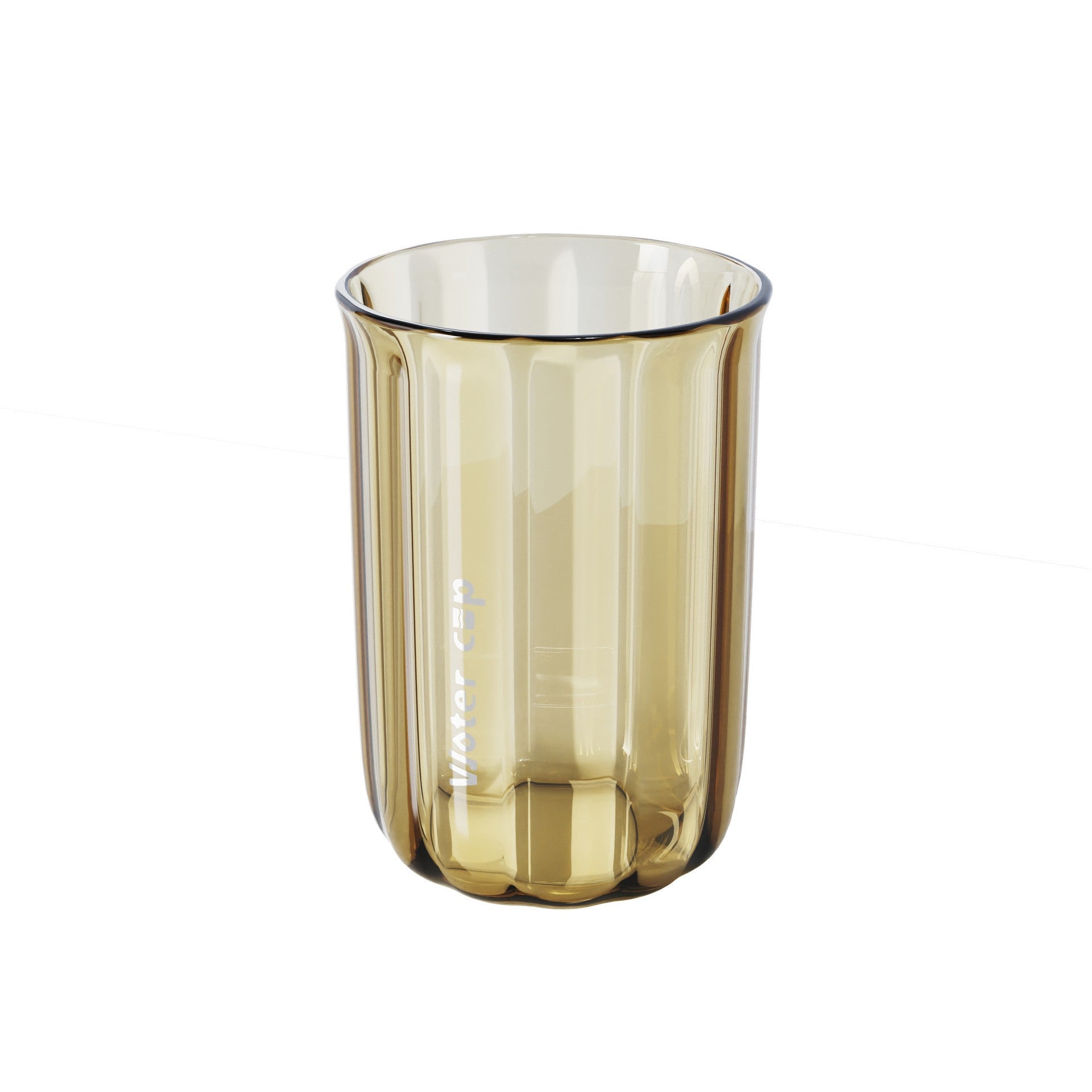 Cana de Apa pentru Clatit, pentru Periuta de Dinti, 200 ml, 10.4 x 7.3 cm, Maro Transparent