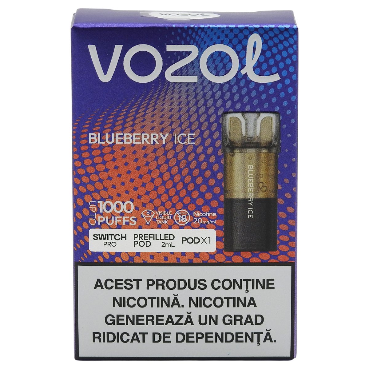 Cartus, Vozol, Tigara Electronica Switch Pro Blueberry Ice
