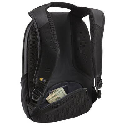 RUCSAC CASE LOGIC, pt. notebook de max. 14 inch, 2 compartimente, buzunar frontal x 2 | buzunar lateral x 2 | buzunar dorsal, waterproof, poliester, negru, 3205287 "RBP414 BLACK"
