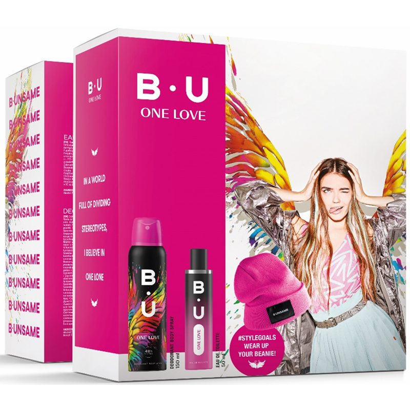 Caseta Cadou, Bu, EDT 50, Deo150 ml, Caciula One Love