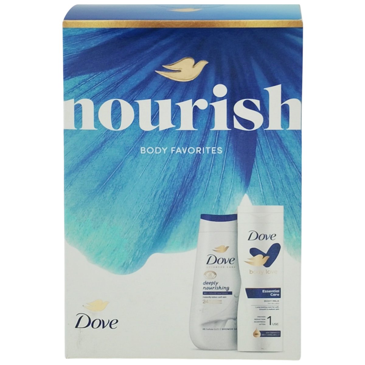 Caseta Cadou, Dove, Gel de Dus 225 ml, Bm250 ml Nourish