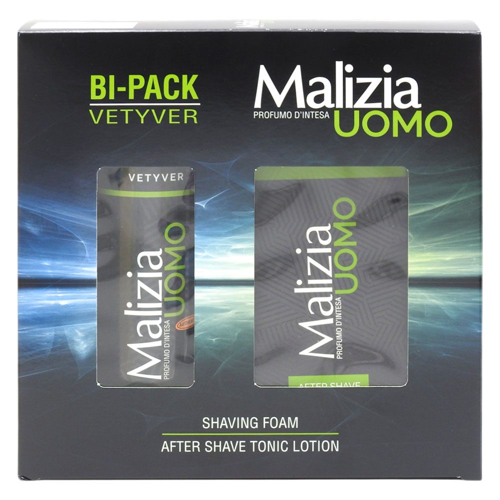 Caseta Cadou, Malizia, Aftershave 100, Sp300 Uomo Vetyver
