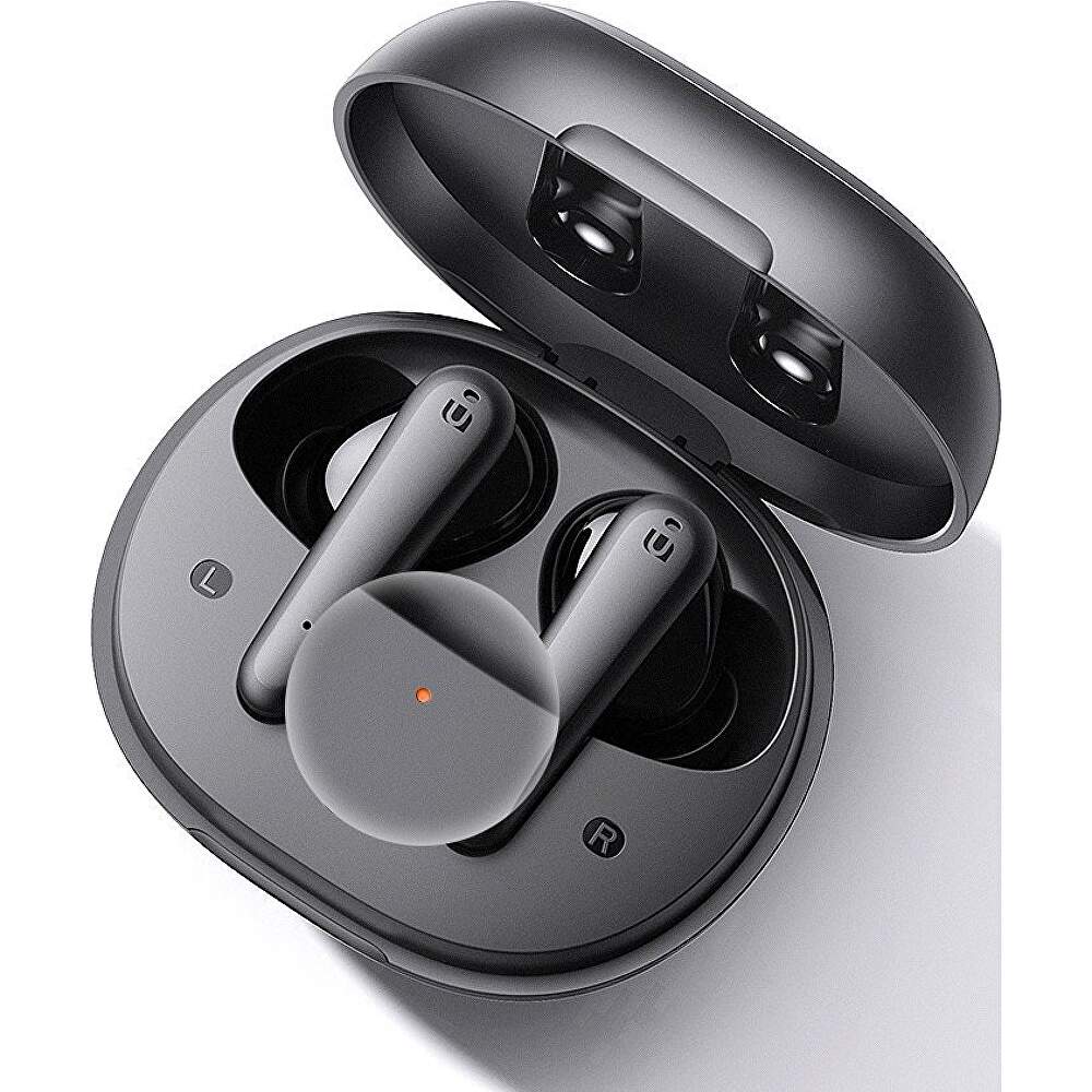 CASTI Ugreen, "WS106" wireless, intraauriculare - butoni, ANC, pt smartphone, microfon pe casca, conectare prin Bluetooth 5.2, negru, "90401", (include TV 0.18lei) - 6957303894017