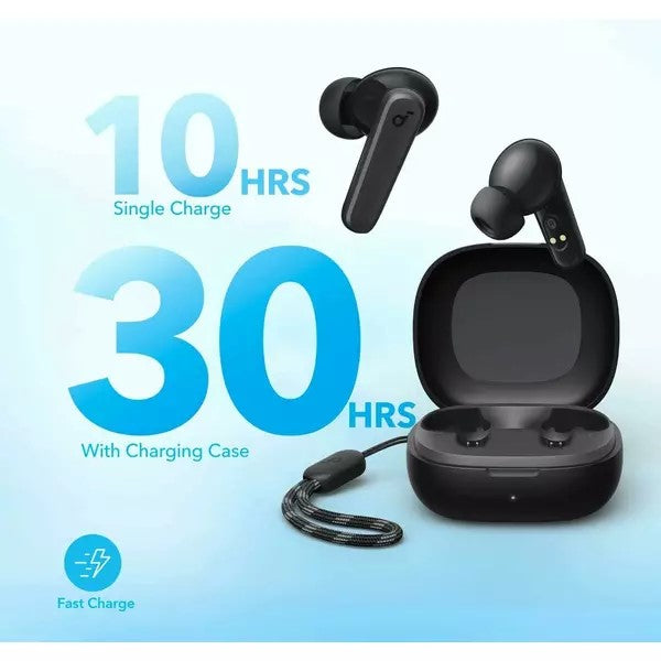 Casti TWS Anker "Soundcore R50i v2", tip butoni, utilizare multimedia, Bluetooth 5.3, 2 x mic, durata baterie pana la 30 ore, alb, "A3949G22" (timbru verde 0.18 lei) - 0194644199425