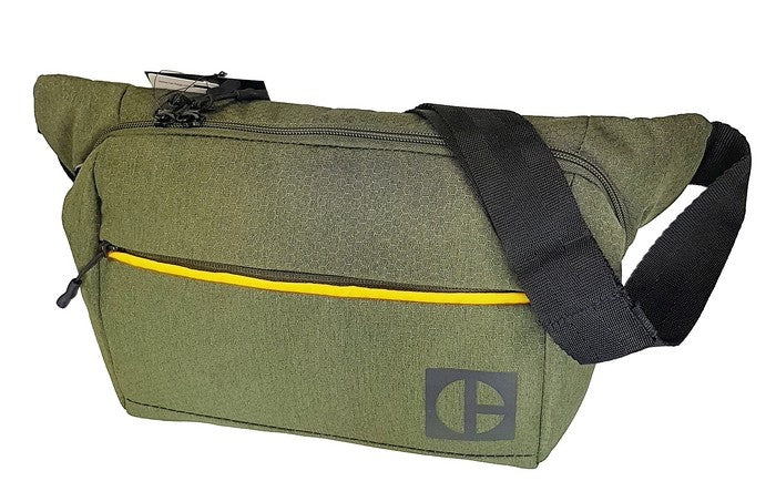 Borseta CATERPILLAR Code - Hex Parkour, material 420D hexagonal, buzunar cu fermoar - verde masliniu "CAT-83768-152"
