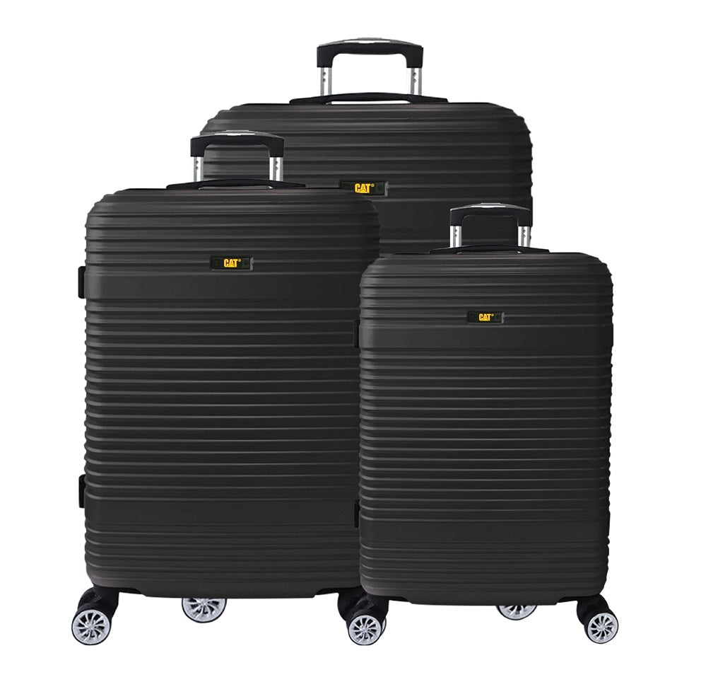 Set 3 trollere CATERPILLAR V Power Alexa, 38L, 68L, 100L, ABS - negru "CAT-84412-01"