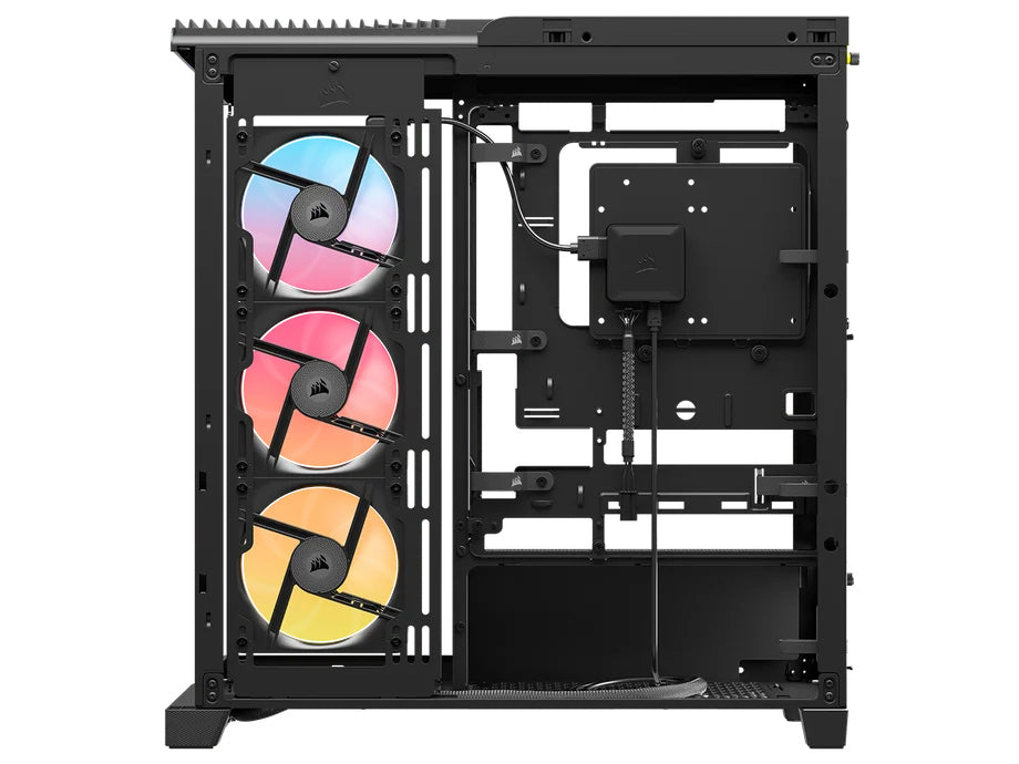 Carcasa Corsair Frame 4500X LX-R RGB, Mid Tower, cu 3 ventilatoare incluse 120mm LX-R RGB, Negru "CC-9011316-WW"