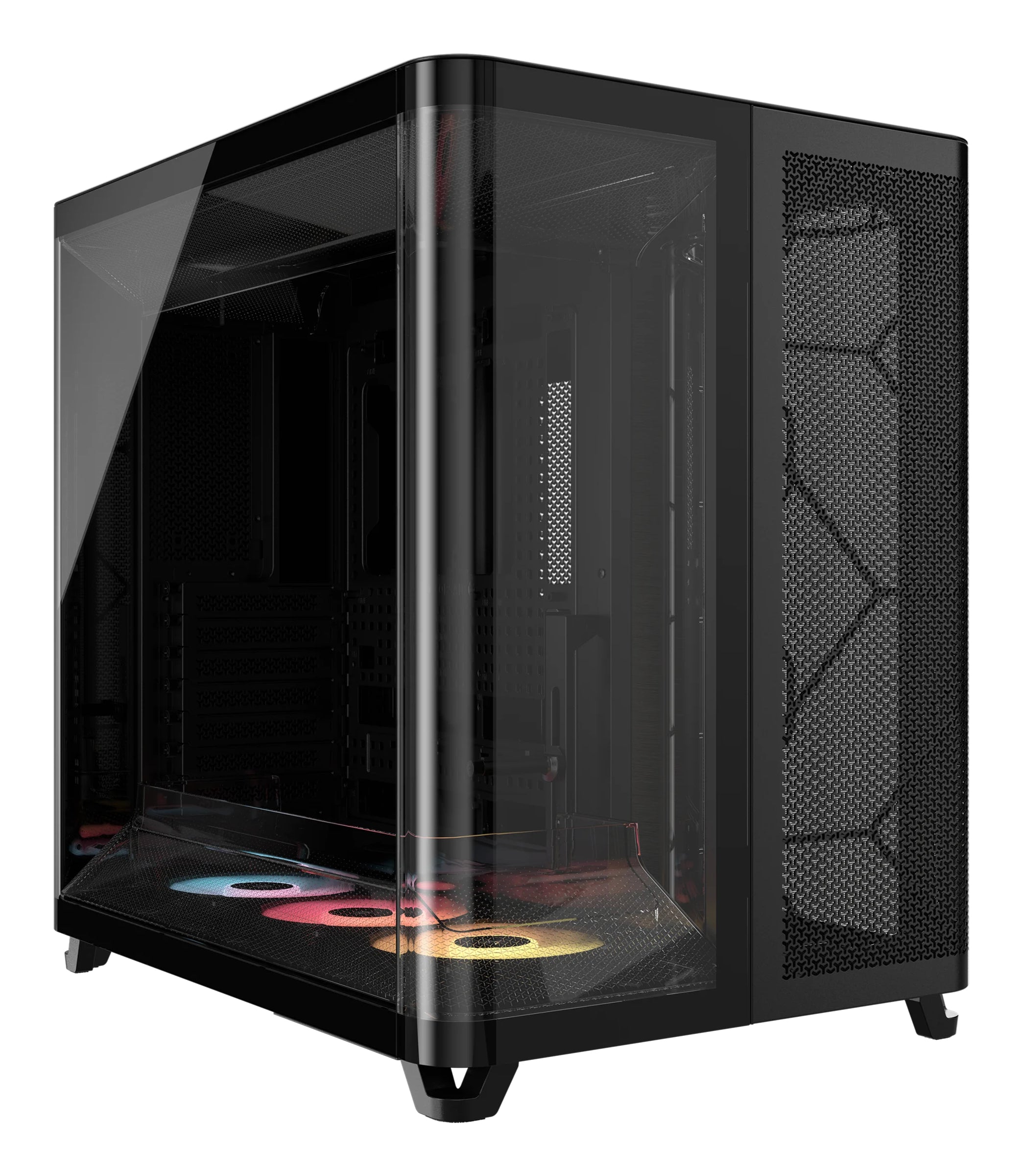 Carcasa Corsair AIR 5400 RS-R ARGB, Triple Chamber, Panoramic Glass, Mid-Tower, Negru "CC-9011318-WW"