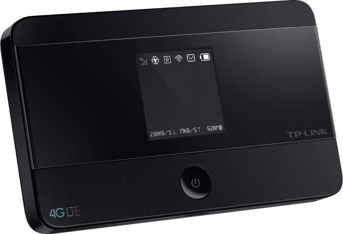 ROUTER TP-LINK wireless. portabil, 4G Mobile Wi-Fi, 150Mbps, Internal LTE Modem, SIM card slot, OLED screen display, rechargeable battery, micro SD card slot "M7350"