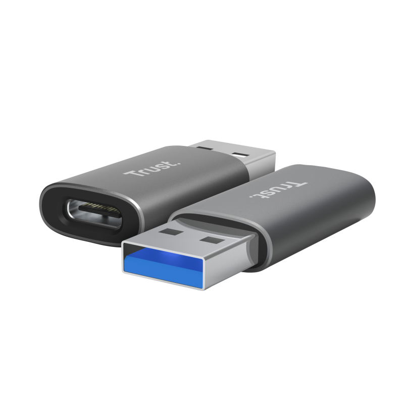 Adaptor Trust Calyx USB-A-USB-C, gri