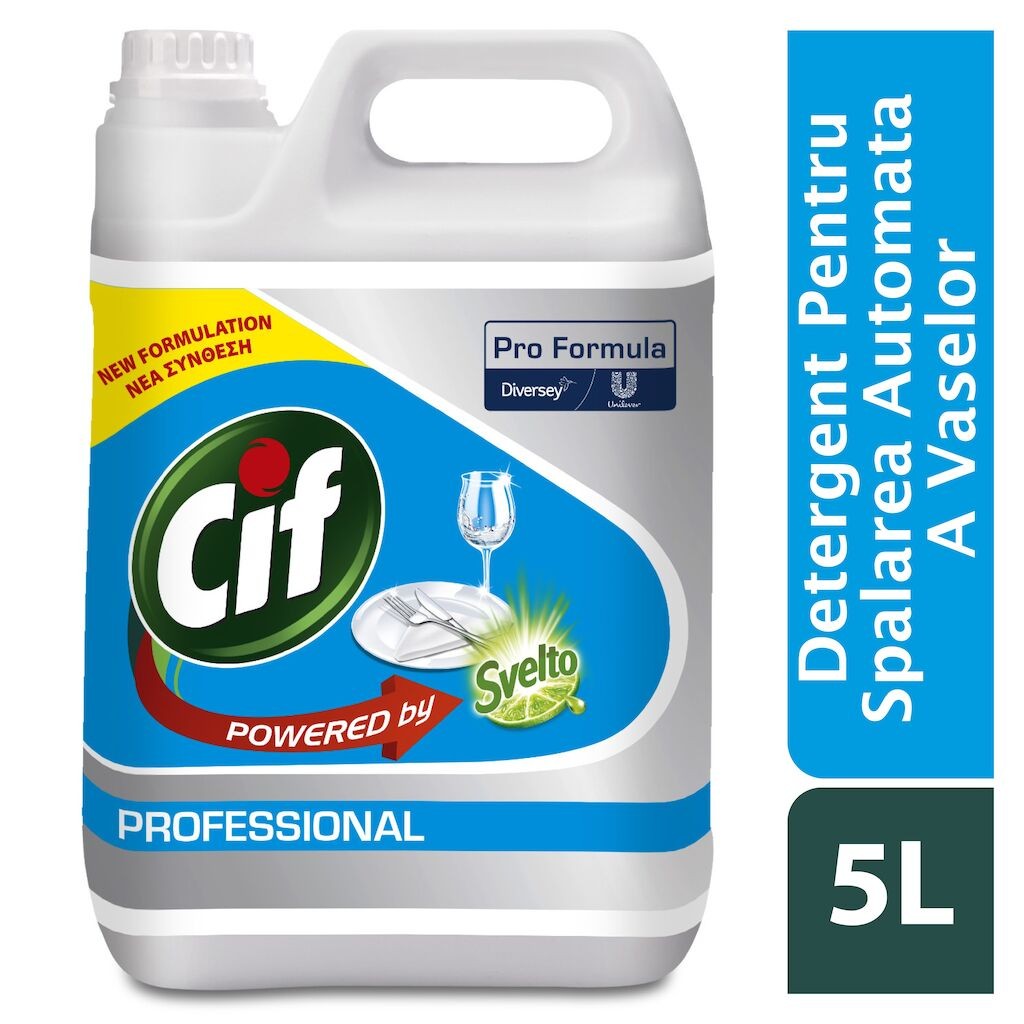 Pachet CIF Professional Liquid – Detergent Universal pentru Masina de Spalat Vase 2x5 L