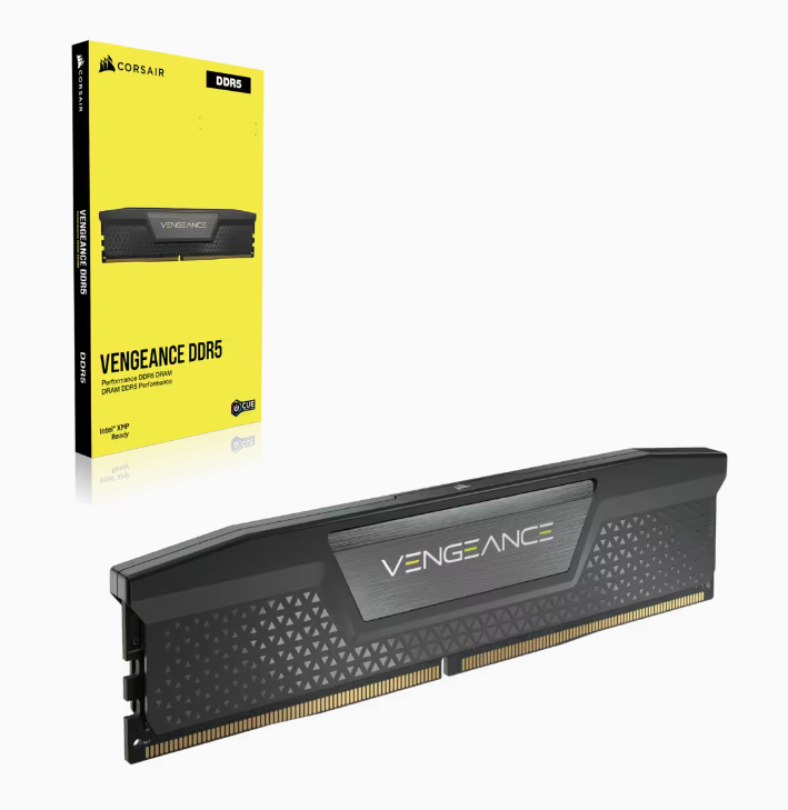 Corsair Vengeance 16GB, DDR5, 5200MHz, CL40, 1x16GB, 1.25V, Negru "CMK16GX5M1B5200C40"