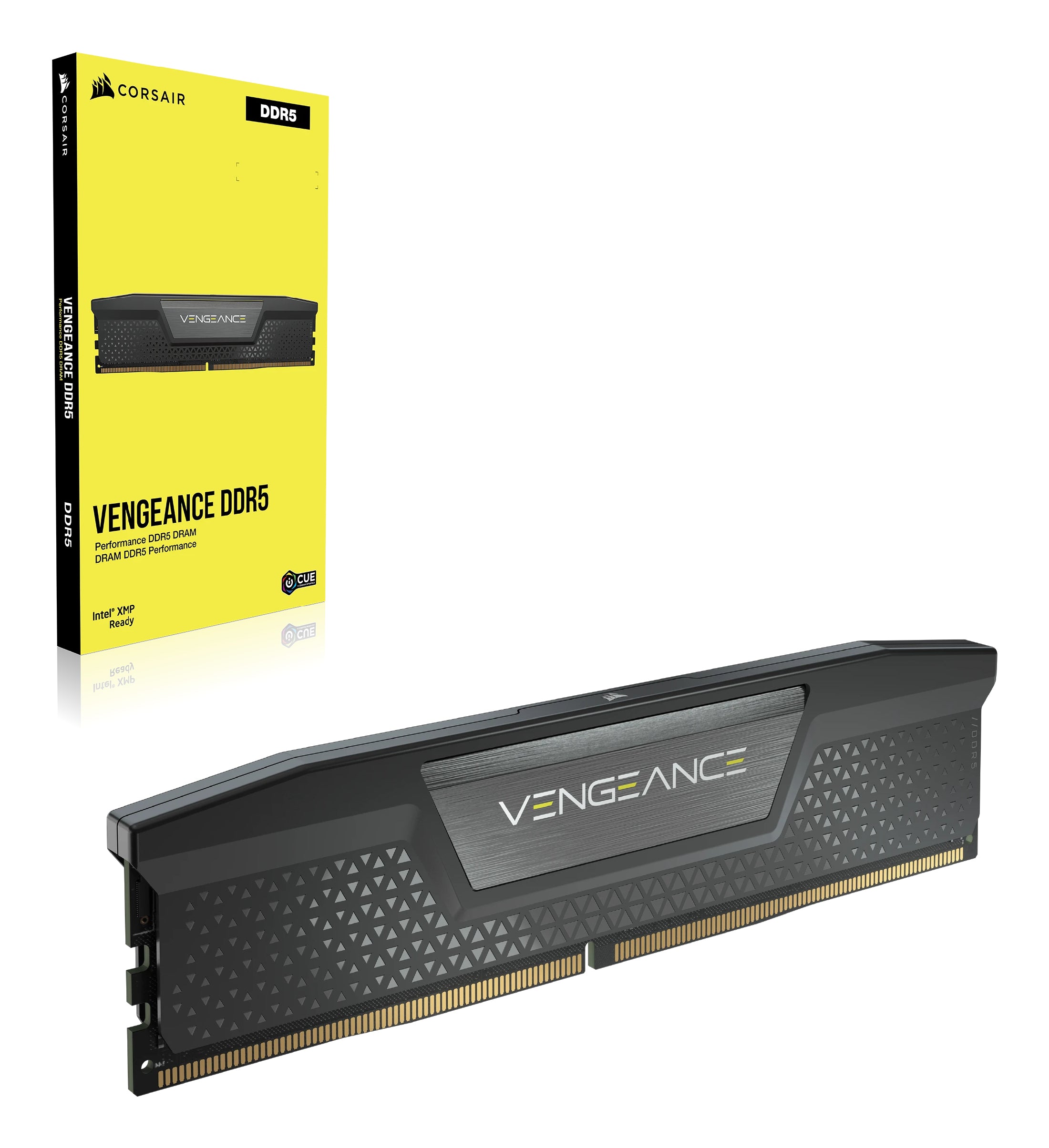 Corsair Memorie DDR5, 32GB, KIT 2x16GB, 6000MT/s, C38, 1.35V, XMP&EXPO, Negru, Vengeance "CMK32GX5M2B6000C38"