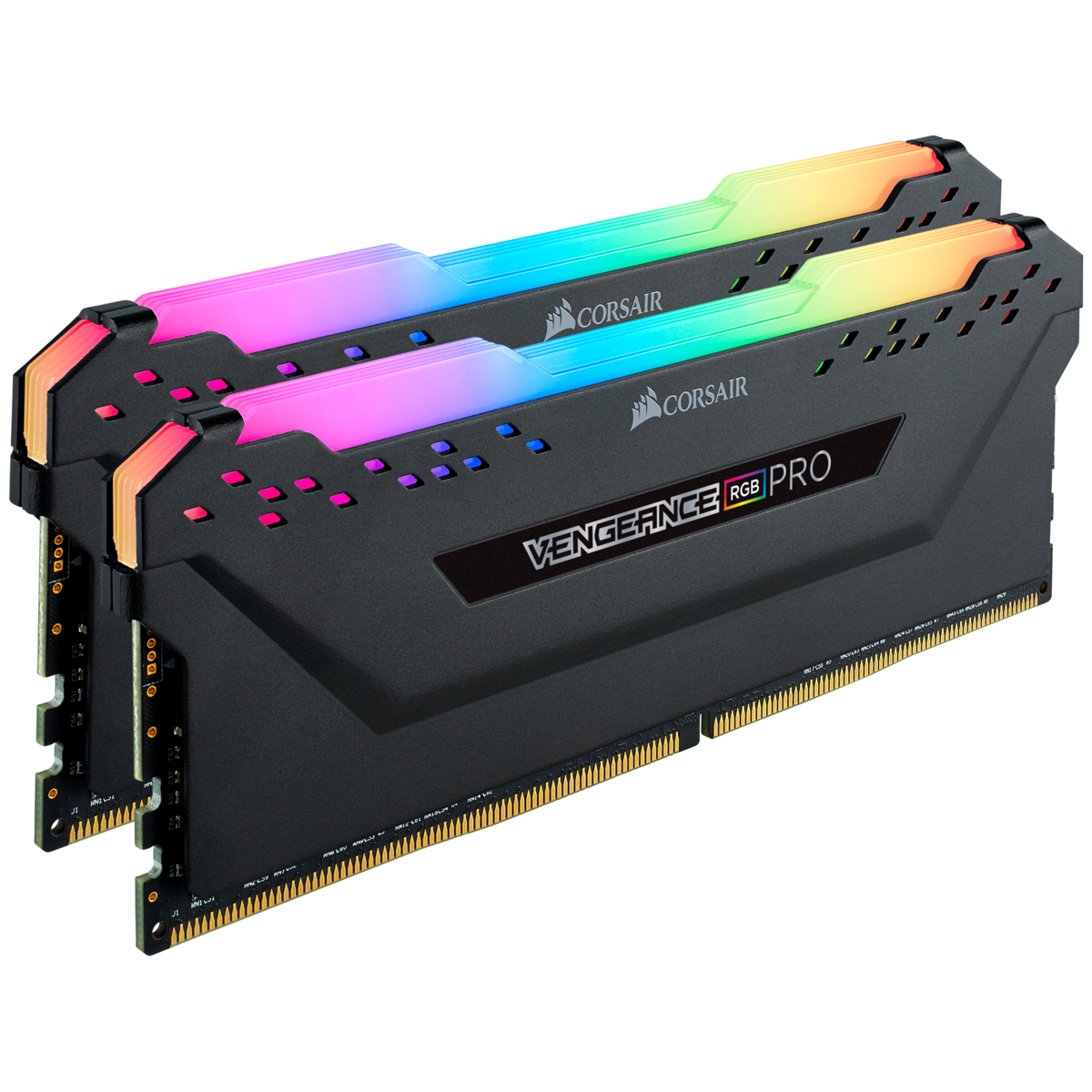 Memorie DDR Corsair DDR4 16 GB, frecventa 3200 MHz, 8 GB x 2 module, radiator, iluminare RGB, "CMW16GX4M2Z3200C16"
