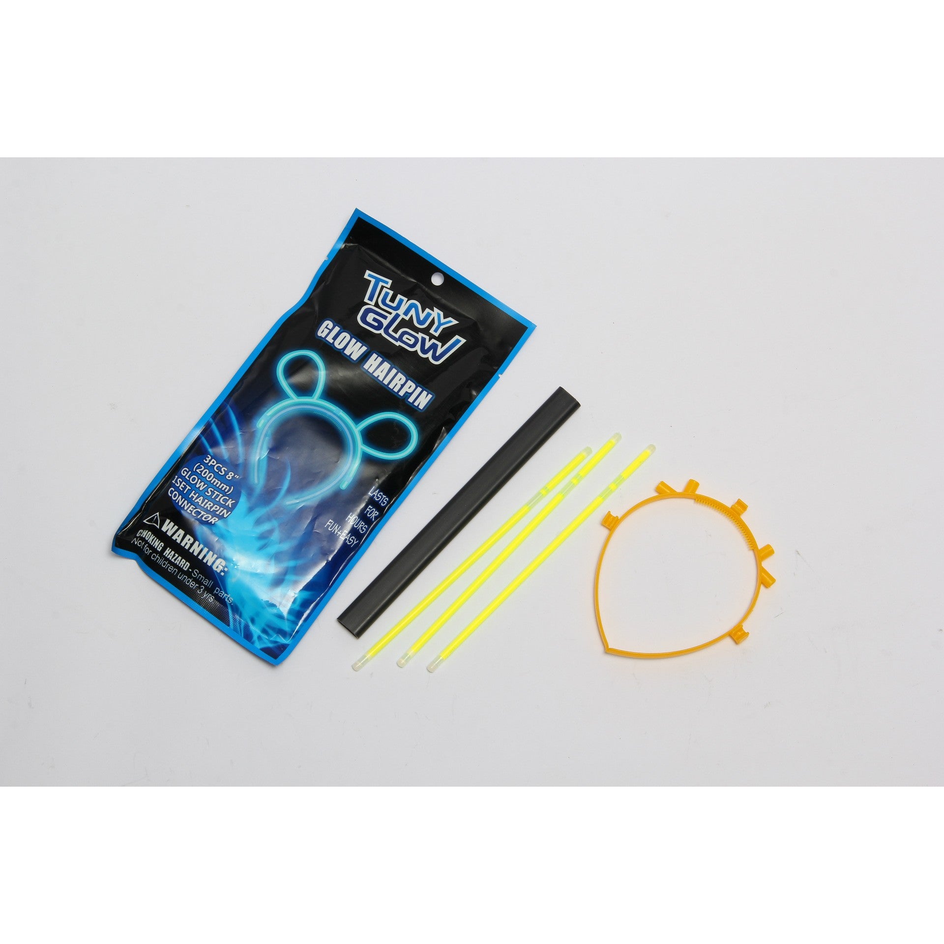 Cordeluta Decorativa, din Plastic, Fluorescenta, Accesoriu Petrecere, Galben