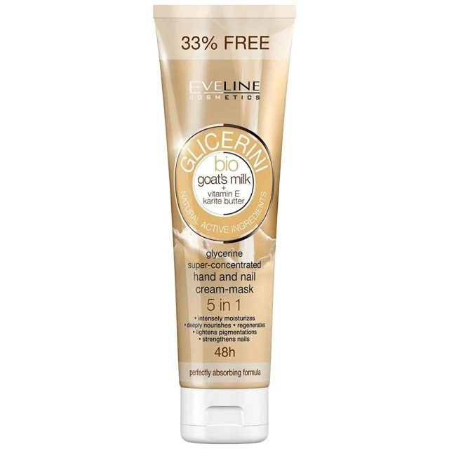 Crema pentru Maini, Eveline, Glicerina 100 ml Lapte de Capra