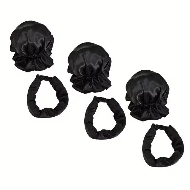 Accesoriu de Ondulat Parul, Flippy, fara Caldura, din Poliester, Manual, Prin Rasucire, 29 x 4 cm, Negru