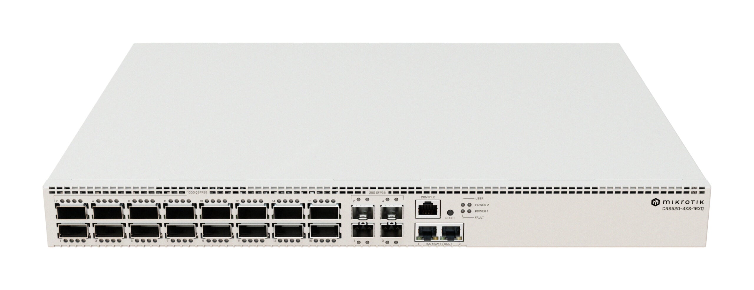 NET ROUTER/SWITCH 16PORT SFP28/CRS520-4XS-16XQ-RM MIKROTIK "CRS520-4XS-16XQ-RM"