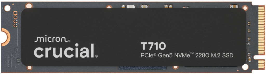 CRUCIAL T710 2TB PCIe Gen5 NVMe M.2 2280 SSD up to 14500 MB/s read and 13800 MB/s write "CT2000T710SSD8"