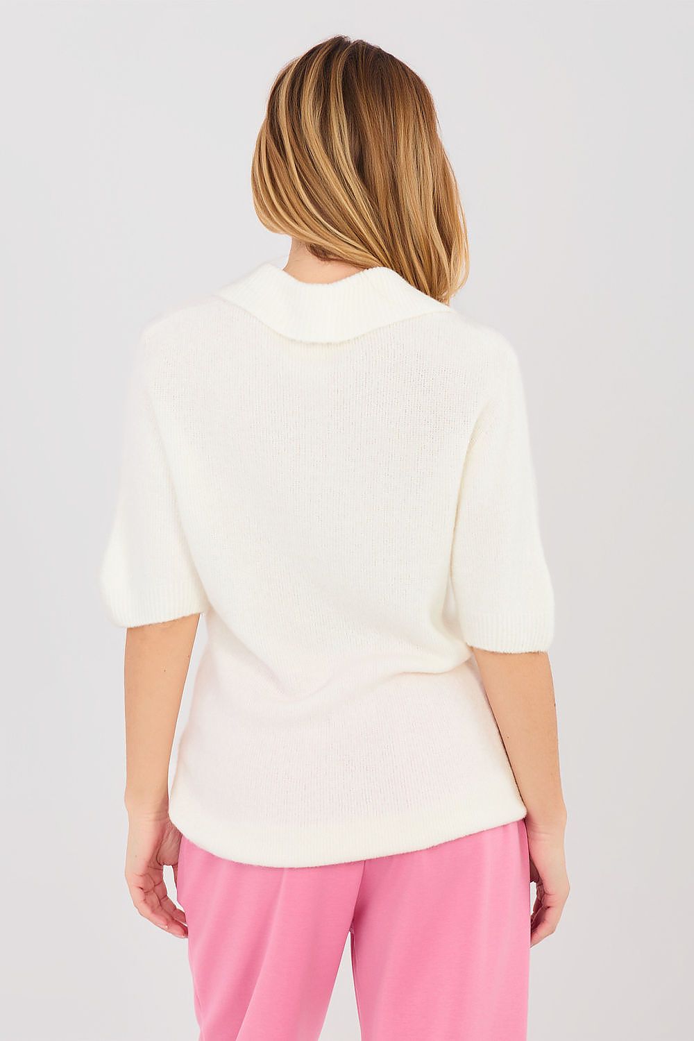 Pulover cu mânecă scurtă model 224867 Italy Moda